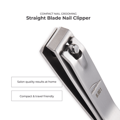 Straight Blade Large Nail Clipper - B-901 (Stainless Steel) - The Salon Partner