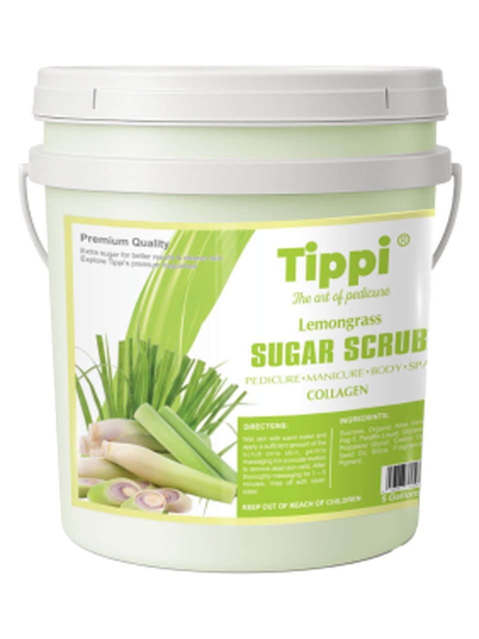 Tippi Lemongrass Sugar Scrub 5-gallon pail
